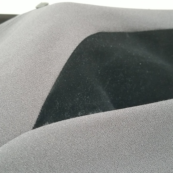 VALENTINO BOUTIQUE Vintage S606 Black Skirt Suit with Velvet Inset Size 10 NWT!! - Picture 2 of 13